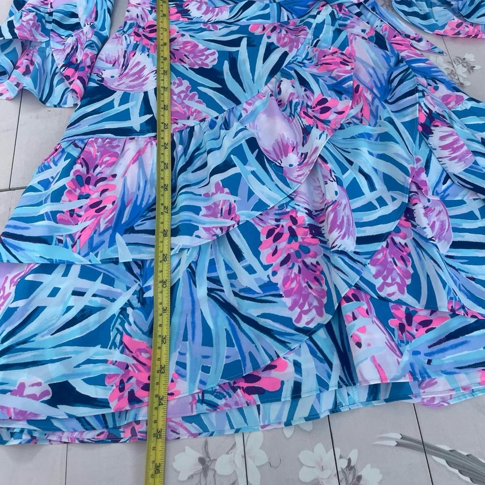 Lilly Pulitzer Blue and Pink Tropical Dress - Picture 5 of 8